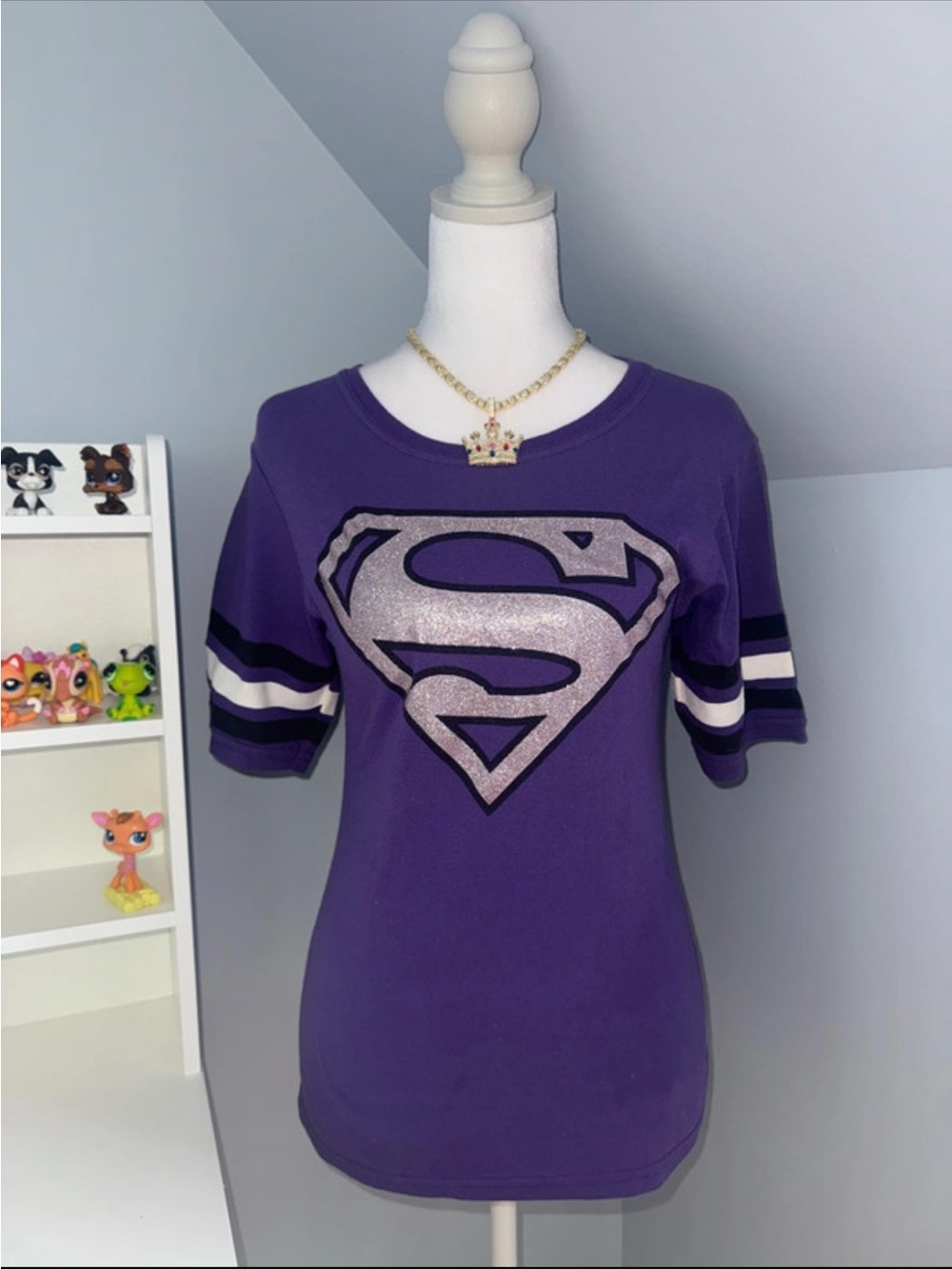 DC Comics Purple Supergirl Logo Tee